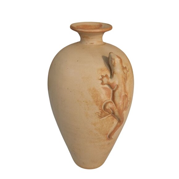 Other - Lizard Gecko Salamander Pottery Vase Rustic Home Decor Accent
